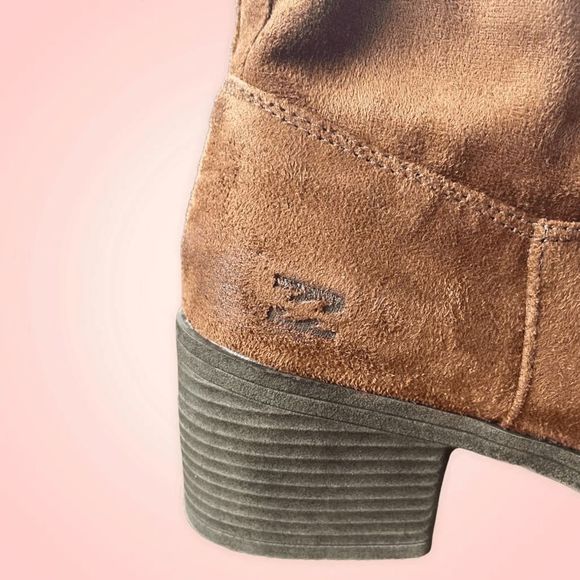 Billabong Monroe Brown Suede Booties Size 7 - Picture 4 of 9